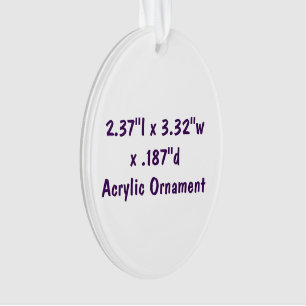 Create Your Own 2.37"l x 3.32"w x .187"d Ornament