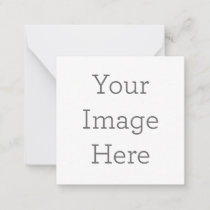 Create Your Own 2.5"x2.5" Note Card With Envelope
