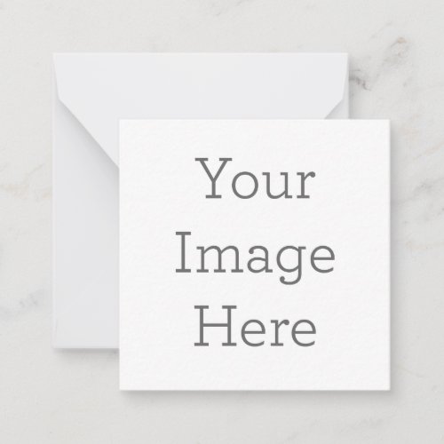 Create Your Own 25x25 Note Card With Envelope