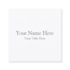 Create Your Own 2.5" x 2.5" Matte Business Cards