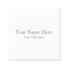 Create Your Own 2.5" x 2.5" Matte Business Cards