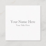 Create Your Own 2.5" x 2.5" Matte Business Cards