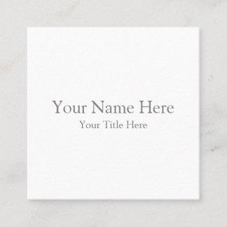 Create Your Own 2.5" x 2.5" Matte Business Cards