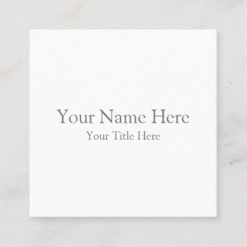 Create Your Own 2.5" X 2.5" Matte Business Cards by zazzle_templates at Zazzle