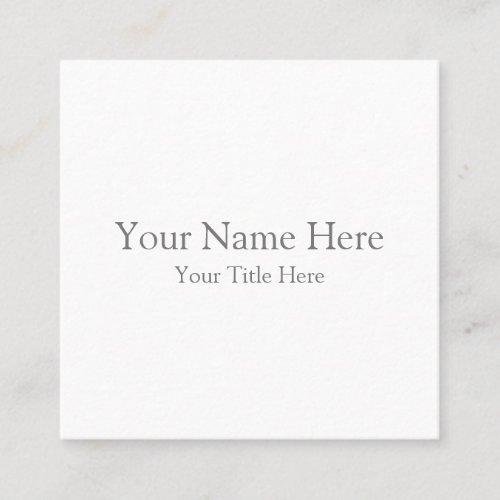 Create Your Own 25 x 25 Matte Business Cards