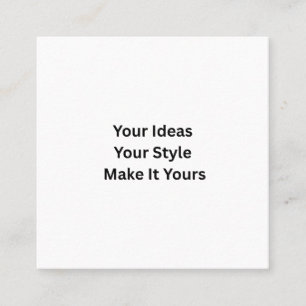 Create Your Own 2.5" x 2.5" Matte Business Cards