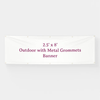 Create Your Own 2.5' x 8' Metal Grommets Banner