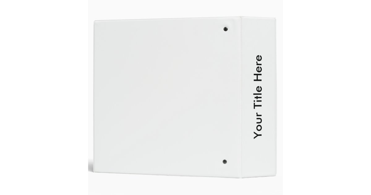 CREATE YOUR OWN 2" BINDER TEMPLATE (White) | Zazzle