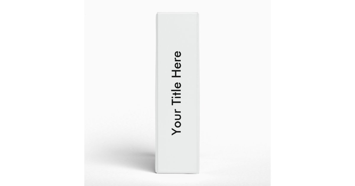 CREATE YOUR OWN 2" BINDER TEMPLATE (White) | Zazzle