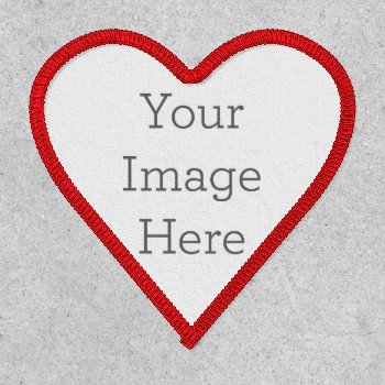 Create Your Own 2" Iron-on Heart Patch by zazzle_templates at Zazzle