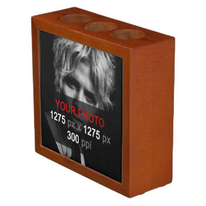 Create Your Own 2 Photo Custom Desk Organizer