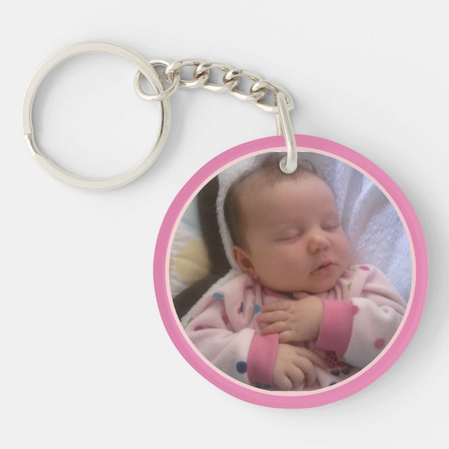 Create Your Own 2 Photo Gift For Mom Keychain (Front)