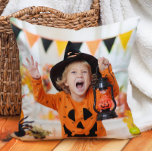 Create Your Own 2 Photo Halloween Child Grandchild Throw Pillow<br><div class="desc">Create your own 2-photo decorator throw pillow with favorite photos of your child/children,  grandchild/grandchildren,  or any other photos you would like to add.  You can even add your text. Contact me for assistance with your customizations or to request additional matching or coordinating Zazzle products.</div>