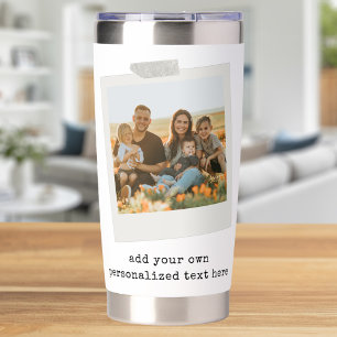 Create Your Own 2 Photo Insulated Tumbler