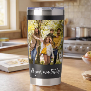 Create Your Own 2 Photo Insulated Tumbler