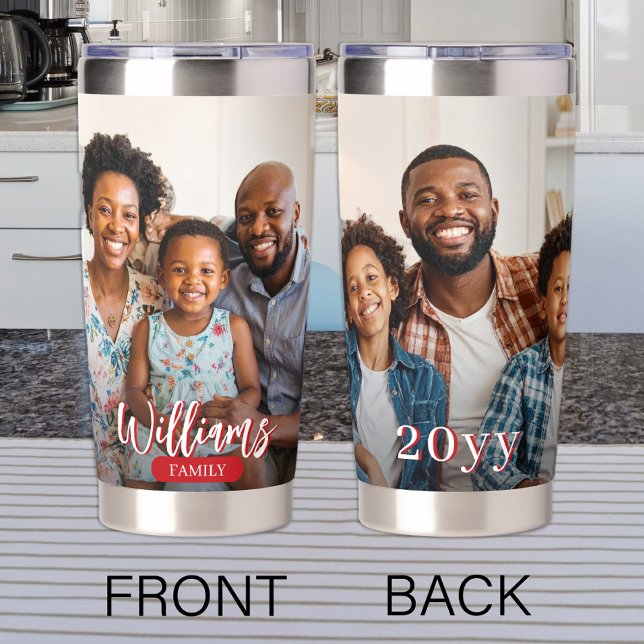 Create your own 2 photo personalized insulated tumbler (Creator Uploaded)