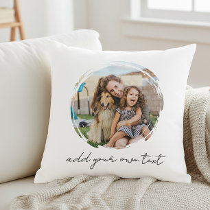 Create Your Own 2 Photo Throw Pillow