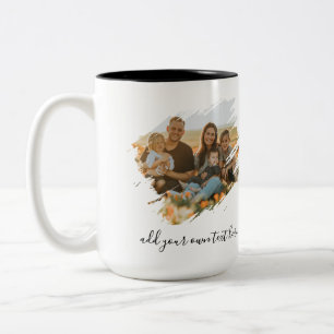 Create Your Own 2 Photo Two-Tone Coffee Mug