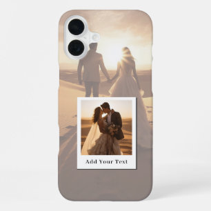 Create Your Own 2 Photo with Name iPhone 16 Plus Case