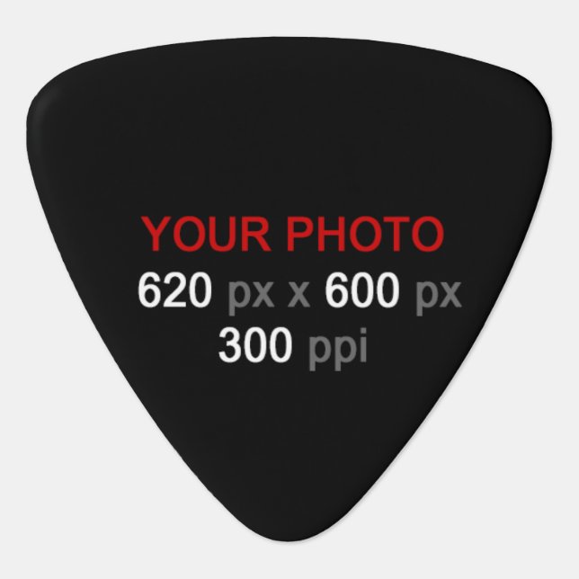 Create Your Own 2 Photos Custom Guitar Pick (Front)