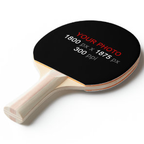 Create Your Own 2 Photos Custom Ping Pong Paddle