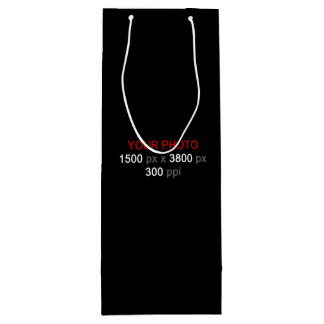 Create Your Own 2 Photos Wine Gift Bag