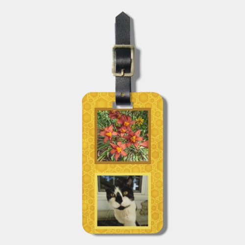 Create Your Own 2 Square Instagram Photo Honey Luggage Tag