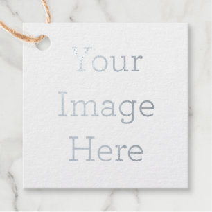 Create Your Own 2" x 2" Square Foil Favor Tags