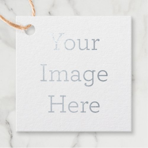 Create Your Own 2 x 2 Square Foil Favor Tags