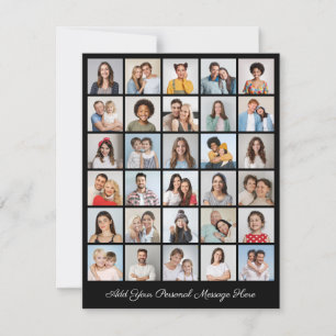 Create Your Own 30 Photo Collage Add Your Greeting Card