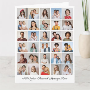 Create Your Own 30 Photo Collage Add Your Greeting Card