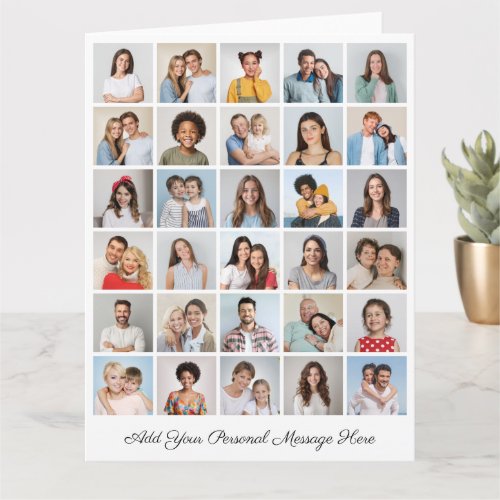 Create Your Own 30 Photo Collage Add Your Greeting