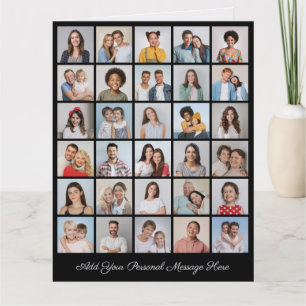Create Your Own 30 Photo Collage Add Your Greeting Card