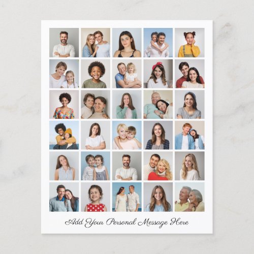 Create Your Own 30 Photo Collage Add Your Greeting