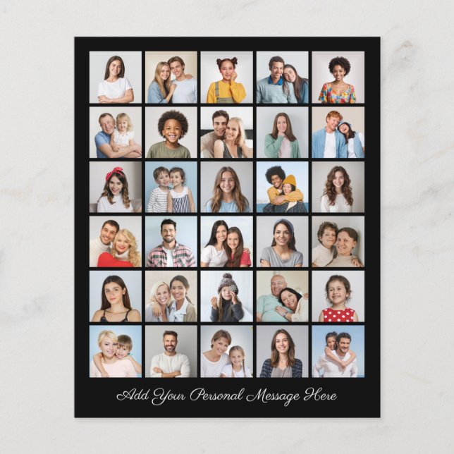 Create Your Own 30 Photo Collage Flyer (Front)