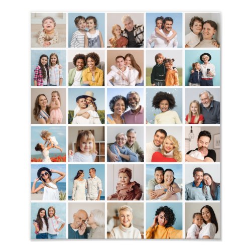 Create Your Own 30 Photo Collage Photo Enlargement