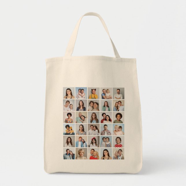 Create Your Own 30 Photo Collage  Tote Bag (Front)