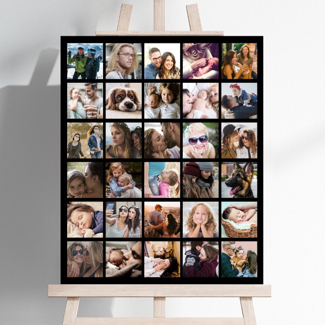 Create Your Own 30 Square Photo Collage Foam Board (Creator Uploaded)