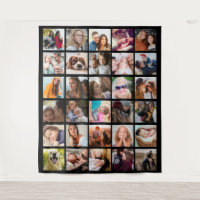 Create Your Own 30 Square Photo Collage Tapestry