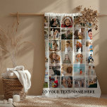 Create your own 30 x Photo collage Keepsake Fleece Blanket<br><div class="desc">Celebrate your best memories,  or give someone a special gift with this custom 30 photo collage keepsake blanket. This 30 picture grid blanket is the perfect gift for christmas,  birthdays,  anniversaries,  memorials or just because its cold!  Simply customize using the template provided and upload thirty of your favorite photos.</div>