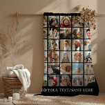 Create your own 30 x Photo collage Keepsake Fleece Blanket<br><div class="desc">Celebrate your best memories,  or give someone a special gift with this custom 30 photo collage keepsake blanket. This 30 picture grid blanket is the perfect gift for christmas,  birthdays,  anniversaries,  memorials or just because its cold!  Simply customize using the template provided and upload thirty of your favorite photos.</div>