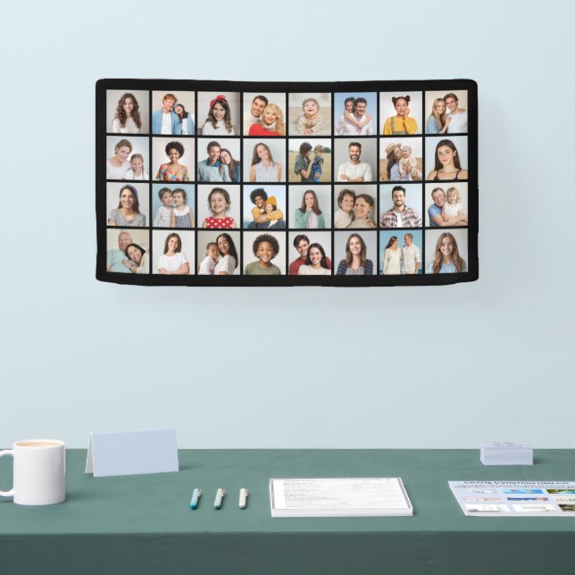 Create Your Own 32 Photo Collage Banner (Tradeshow)
