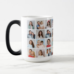 Create Your Own 32 Photo Collage Color Morph Mug