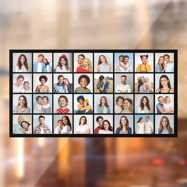 Create Your Own 32 Photo Collage Window Cling (Sheet 2)