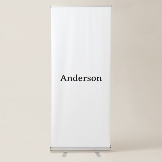 Create Your Own 33" x 84" Vertical  Retractable Banner (Front)