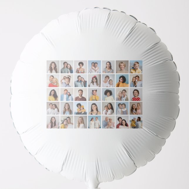 Create Your Own 35 Photo Collage  Balloon (Front)