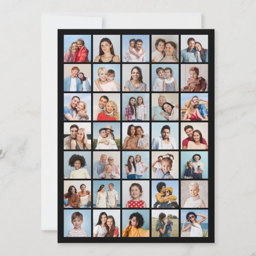 Create Your Own 35 Photo Collage Card