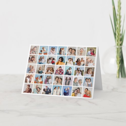 Create Your Own 35 Photo Collage Card