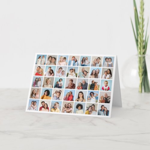 Create Your Own 35 Photo Collage Card