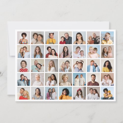 Create Your Own 35 Photo Collage Card